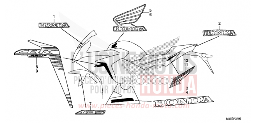MARKE (4) CBR650FAH de 2017